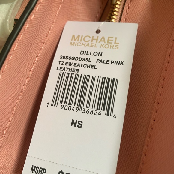 NWT MICHAEL KORS DILLON  LEATHER EW SATCHEL BAG PURSE - Picture 6 of 7